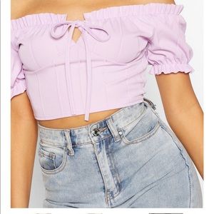 Purple Crop Top